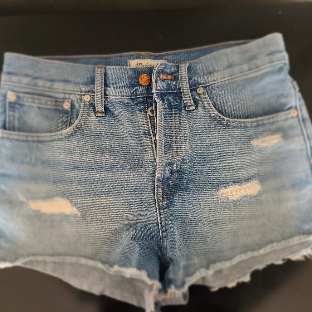 Madewell Distressed Jean Shorts
